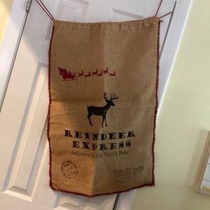 Santa Sack / Christmas Sack made From Traditional Burlap Bag
